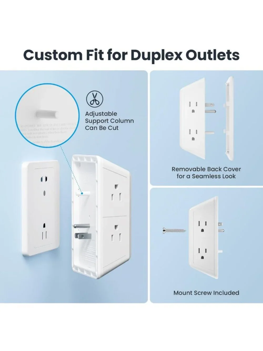 5-Outlet Surge Protector Power Strip with 4 USB Ports & Night Light - ETL